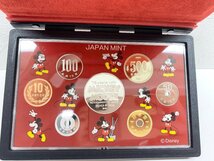 2003年 ミッキーマウス生誕75周年 プルーフ 貨幣セット　額面６６６円 ミッキーマウスメダル 純銀約20g 外箱 ケース_画像6
