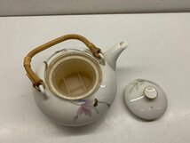 HOYA CHINA 保谷謹製 蘭 茶器揃 急須 湯呑5客 和食器 茶器 煎茶道具 茶道具_画像2