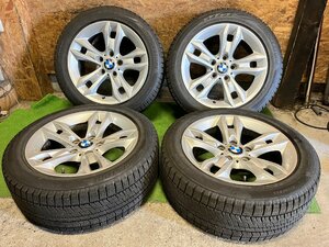 BMW X1 純正 17インチ 7.5J +34 PCD120 5H 225/50R17 BRIDGESTONE BLIZZAK VRX2 2019年製 スタッドレス タイヤホイール 4本セット H