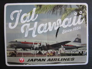 JAL■日本航空■2022年公式ステッカー■Jal Hawaii Since 1954■JAPAN AIRLINES■DC-6B■City of Tokyo号■JA6201