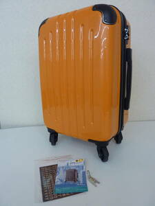 ALI アジアラゲージ スーツケース キャリーバッグ オレンジ ファスナータイプ 4輪 機内持ち込み可能 激安 爆安 1円スタート