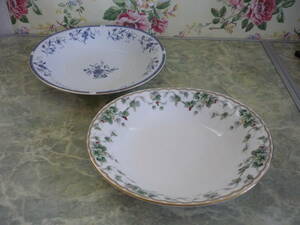 ２枚セット★NARUMI　ナルミ　陶器　カレー皿　シチュー皿　スープ皿