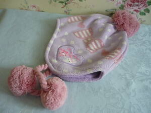  beautiful goods *Bonbonribbon.... Ribon knitted cap purple color 53~55 centimeter Kids child baby Sanrio 