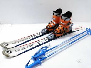 ブーツ付き4点セット Dynastar TEAM Speed80 110cm / ROSSIGNOL compj j3 20.5cm ジュニアカービングスキー [11-25ES] @140