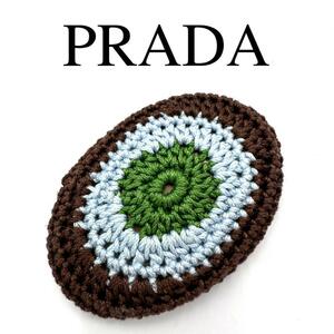 PRADA プラダ ブローチ アクセサリー ワンポイントロゴ マルチカラー