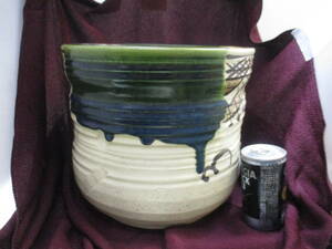 茶道具　水指　陶器製　在銘　検　アンティーク　 工芸品 陶芸 日本の陶磁 　水差し