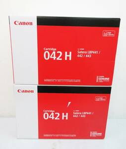 F8182【トナー カートリッジ 042H】Canon 純正 CRG-042H 2個★キャノン レーザープリンター用★2023年10月製造★LBP441 442★新品 未開封