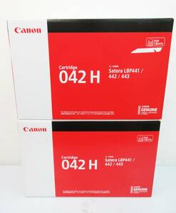 F8180【トナー カートリッジ 042H】Canon 純正 CRG-042H 2個★キャノン レーザープリンター用★2023年7月 10月製造★LBP441 442★未開封