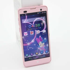 Disney Mobile docomo F-07E ピンク スマホ 