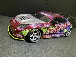 1/10 タミヤ GR-86ハチロク　N-STYLEカラーオバフェン　ウイング付きボディ のみ　yd2RDX MC-1