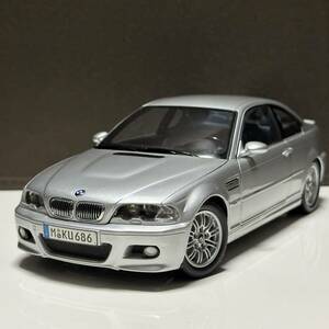 1/18 京商 BMW M3 E46 本体のみ kyosho 3 series ミニカー 3シリーズ 46 シルバー bm