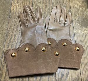 【Sale レア】エルメス手袋　サイズ 6 1/2 ヴィンテージ　 レザーグローブ