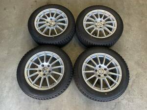 ★売り切り GOODYEAR ICE NAVI6 225/55R17 2017年製 残り溝約6.7～7.1ミリ 17×7.5J 5H/120 +35 IRVINE F01 アルミ4本セット BMW F34 ★