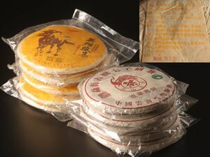 【流】中国 茶葉 プーアル茶十点 3590g TP631