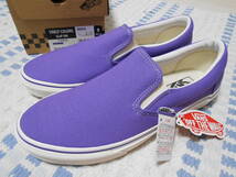 新品！限定！バンズ　V98CF COLORS　スリッポン　U.バイオレット　9　パープル　ＶＡＮＳ　スケーター_画像1