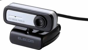 エレコム WEBカメラ 200万画素 マイク内蔵 MAC対応 ブラック UCAM-C0220FBNBK