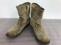 11912-ｆ/ RED WINGS PECOS BOOTS 1188 レッドウイング/ペコスブーツ 8 1/2E スウェード 箱付き 商品説明欄に追加写真あります_画像3