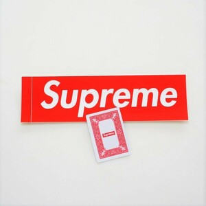 100円スタート Supreme ボックスロゴ ステッカー シュプリームステッカー トランプ Box Logo Sticker