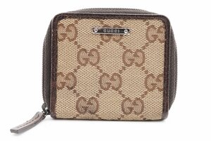 極美品 グッチ GGキャンバス コインケース 小銭入れ GUCCI