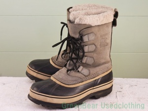 Y332◆レディース ソレル SOREL スノーブーツ ウィンターブーツ グレー 24.5cm