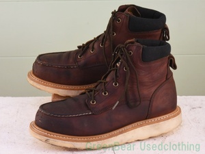 X373◆メンズ Irish Setter（Red Wing） ワークブーツ ワイズ細め スチールトゥ 茶 ブラウン US9.5D 27.5cm