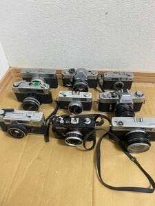 フィルムカメラ YASHICA KONICA C35 Canon EXauto Petri RICOH 500GX 9個大量に販売される