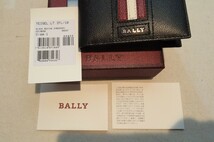 ［新品 ］バリー BALLY ★二つ折り財布 ★ レザー ★ ブラック_画像9