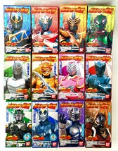 ☆2002年当時物!未使用!バンダイ 仮面ライダー龍騎「ライア タイガ オーディン 他」プレイヒーロー ミニソフビ 人形 フィギュア 12種セット_画像1