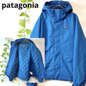 patagonia パタゴニア イスマスジャケット イスマスパーカー ダウンジャケット フード付き 26990 青ブルー メンズ M(Lサイズ相当) 最上級