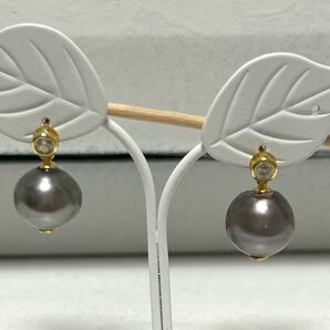 タヒチブラックパールピアス