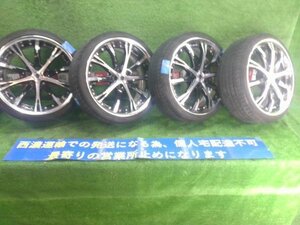 アリスト JZS161 より取り外し タイヤホイール F:215/35R19 114.3/5H/19X8J/オフセット+36 R:225/35R19 114.3/5H/19X9J/オフセット+43