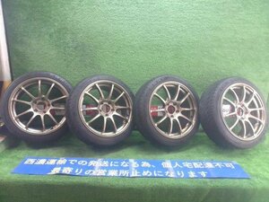 スイスポ ZC31 より取り外し タイヤホイール ATRスポーツ 114.3/5H/17X7.5J オフセット+48 205/45R17 アドバン リムにガリ傷有り ★4個口★