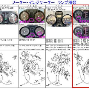 ●GSX ザリゴキ メーター インジケーター ラベル⑤ ☆1/ GSX250E/GSX250T/GSX250L/GSX400E系の画像5