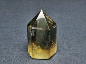 誠安◆天然石高級品シトリン水晶ファントム六角柱[T61-13501]