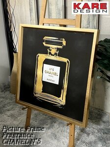 Ψ希少廃盤品【KARE / カレ Picture Frame Fragrance / CHANEL N°5 香水 / Graphic Art Print East Urban Home アーバンホーム 】N10312