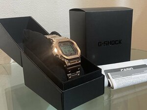 ★新品未使用【カシオ CASIO Gショック G-SHOCK GMW-B5000GD-4JF 5000 SERIES ピンクゴールド フルコマ フルメタル 男女兼用 美品】YN00227