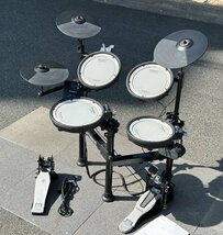 #綺麗【Roland ローランド V-Drums TD-1M-KPX2 エレクトロニックドラム 電子ドラムセット コンパクトタイプ 通電確認済 動作良好】N10331_画像1