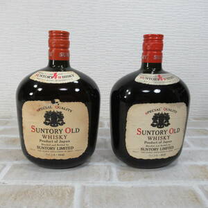 0618C【愛知県限定・未開栓保管品】SUNTORY WHISKY OLD サントリー オールド ウイスキー 特級 760ml 43% 未開栓 古酒 2本