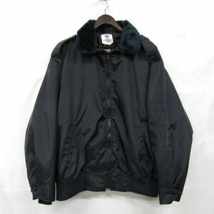 USA製 サイズ 2XL RIVERSIDE Thinsulate ボンバー ジャケット ブルゾン ライナー付 シンサレート ネイビー 古着 ビンテージ 3N0310