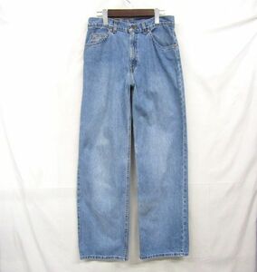 90s USA製 サイズ 9 MED Levi's 10965 WIDELEG デニム パンツ ジーンズ ジーパン ライト ブルー 白タグ リーバイス 古着 ビンテージ 3N1213