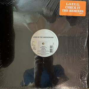 US盤　12” Lords Of The Underground Check It. 0-66344. SRC刻印　シュリンク、ステッカー