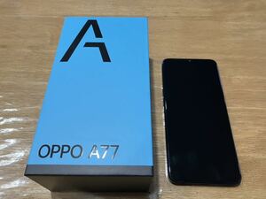 OPPO A77 ブルー（SIMフリー） 6.5インチ 4GB/128GB 中古美品　1円売り切り