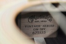 Σ9063 中古 Martin&Co VINTAGE SERIES OM-28V マーティン エレアコギター #675155_画像7