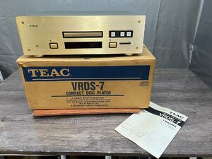 △8394　ジャンク品　オーディオ機器　CDプレーヤー　TEAC VRDS-7　ティアック　元箱付き