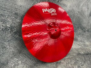 □t919　中古★Paiste　パイステ　Color Sound　赤　#652723　ライドシンバル