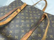 ay6455100/LOUIS VUITTON ルイヴィトン サックショッピングトート モノグラム ブラウン_画像9