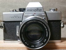 minolta SRT 101 MC ROKKOR-PF 1:1.7 f=55mm レンズ付き　動作確認済み_画像1