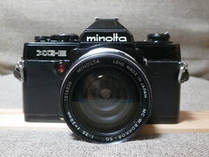 minolta XG・E MC W.ROKKOR-SG 1:3.5 f=28mm レンズ付き　動作確認済み