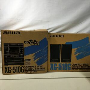 〈AA228〉aiwa CD コンポ XG-510G コンパクトディスクステレオシステム　本体　スピーカー