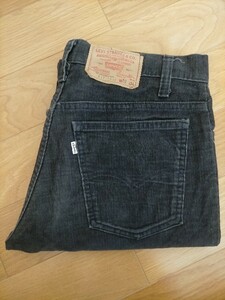 80s USA製 ビンテージ 82年 Levi's517-1517 リーバイス ブーツカット コーデュロイパンツ W32L34 紺色 